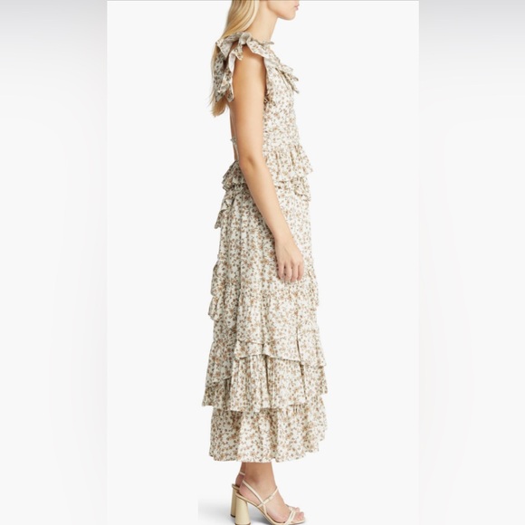 Floral Open-Back Maxi Dress by En Saison - Picture 6 of 15